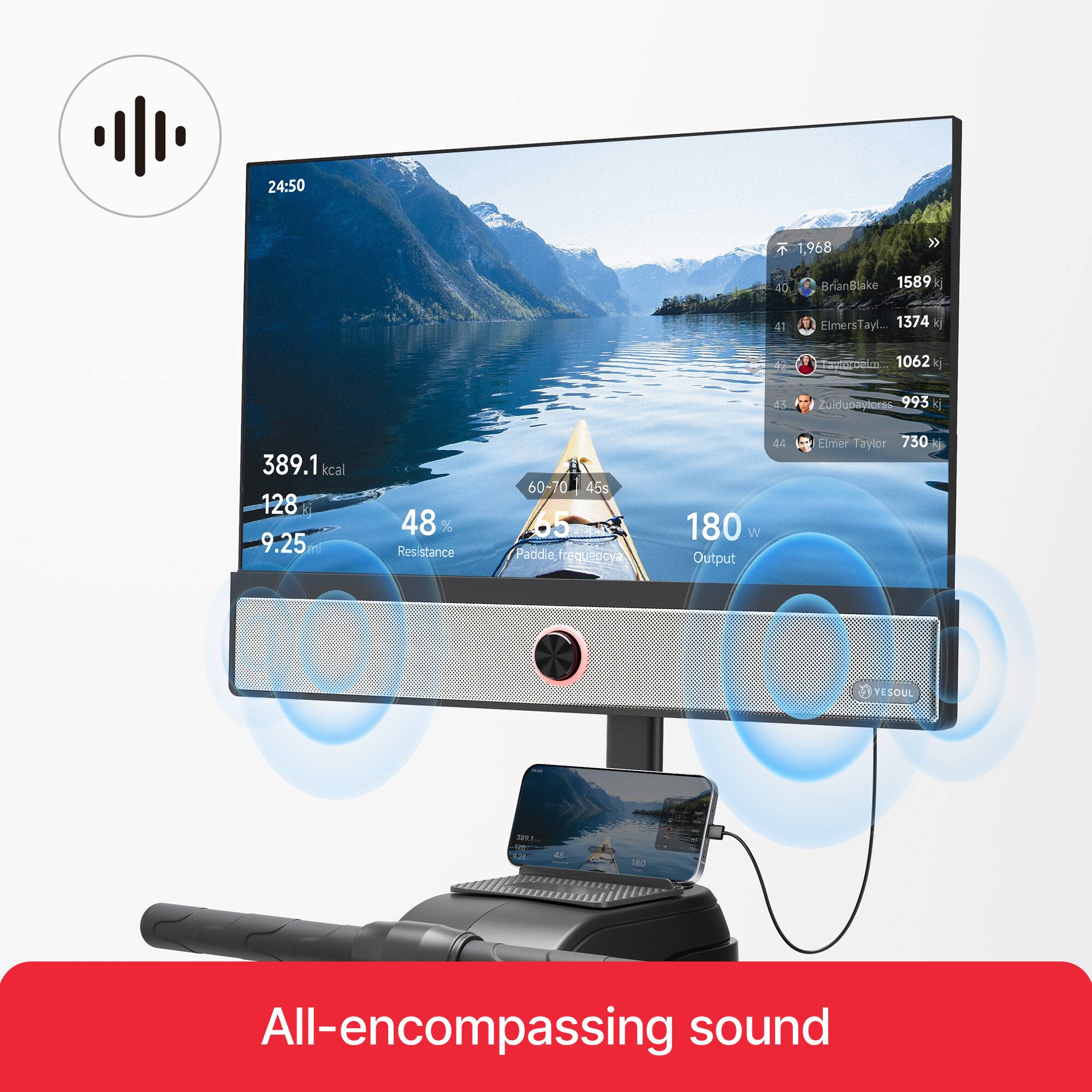 All-encompassing sound.