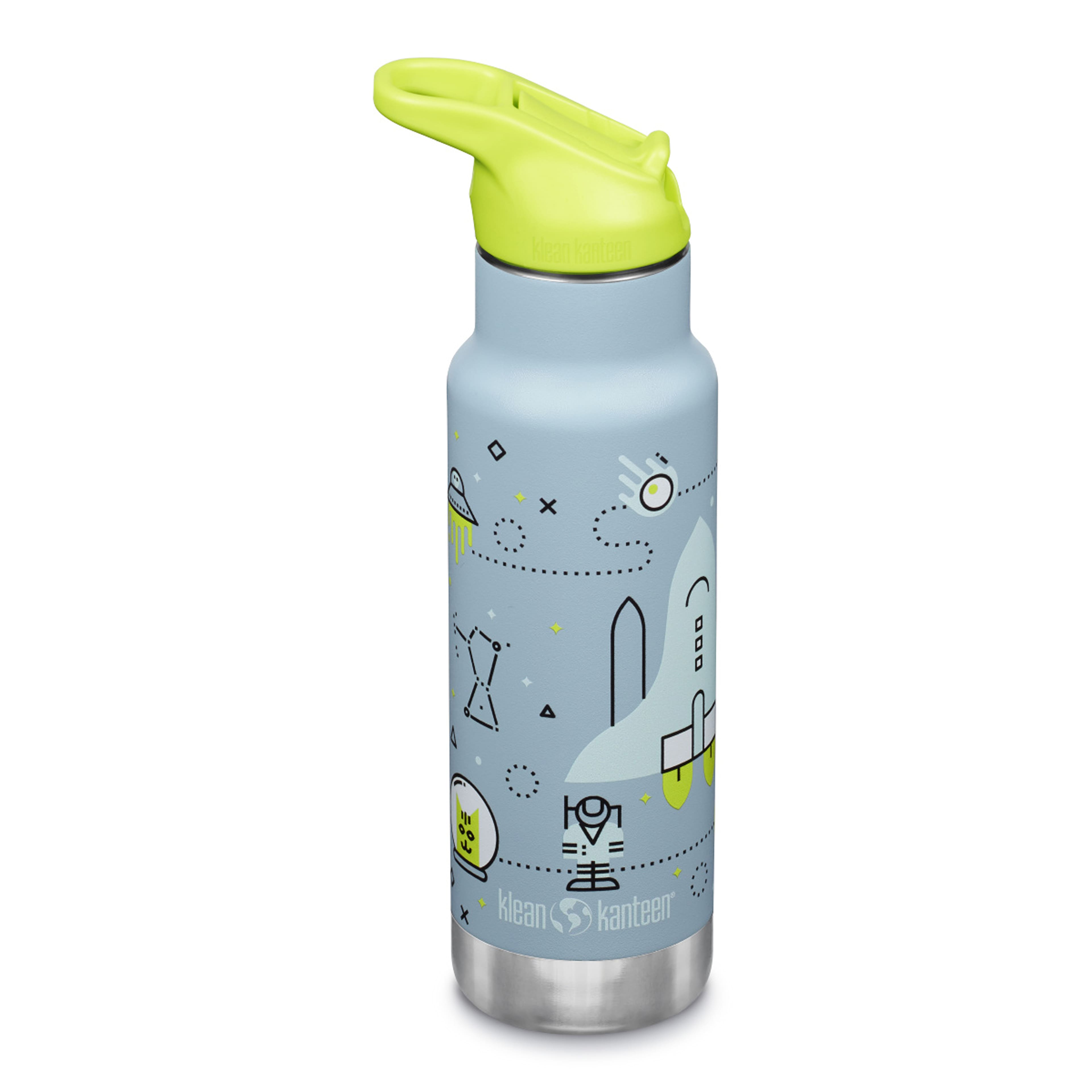 Klean Kanteen - 12oz Classic Kid's Insulated Water Bottle w/ Flip Seal Sport Cap - Leakproof - Launch Plan