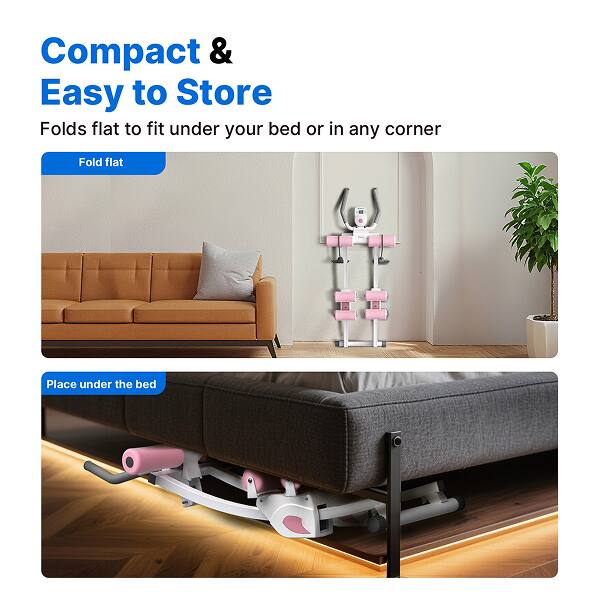 Compact & Easy to Store  
Folds flat to fit under your bed or in any corner  

Fold flat  

Place under the bed