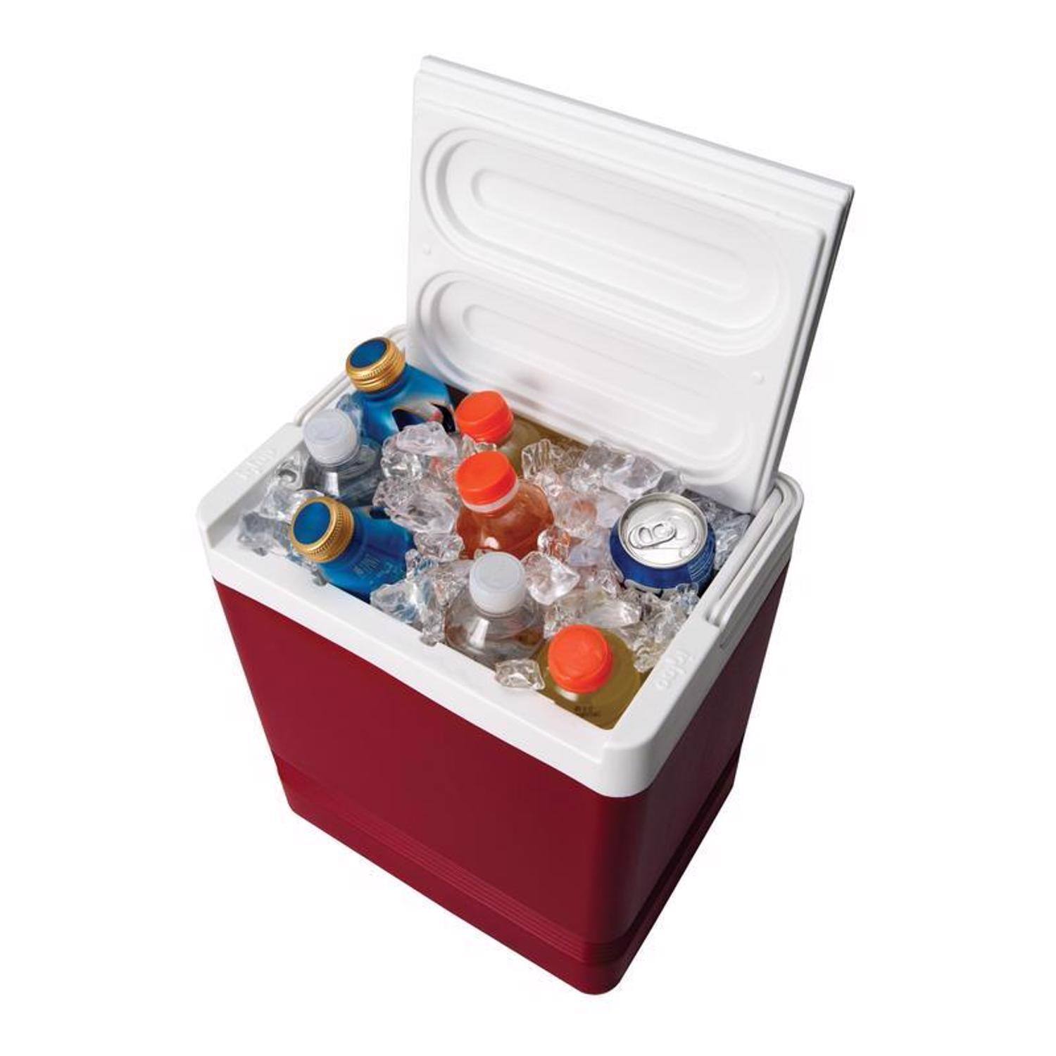 Left. Igloo - IGLOO Legend 24-Can Cooler, Red - Red.