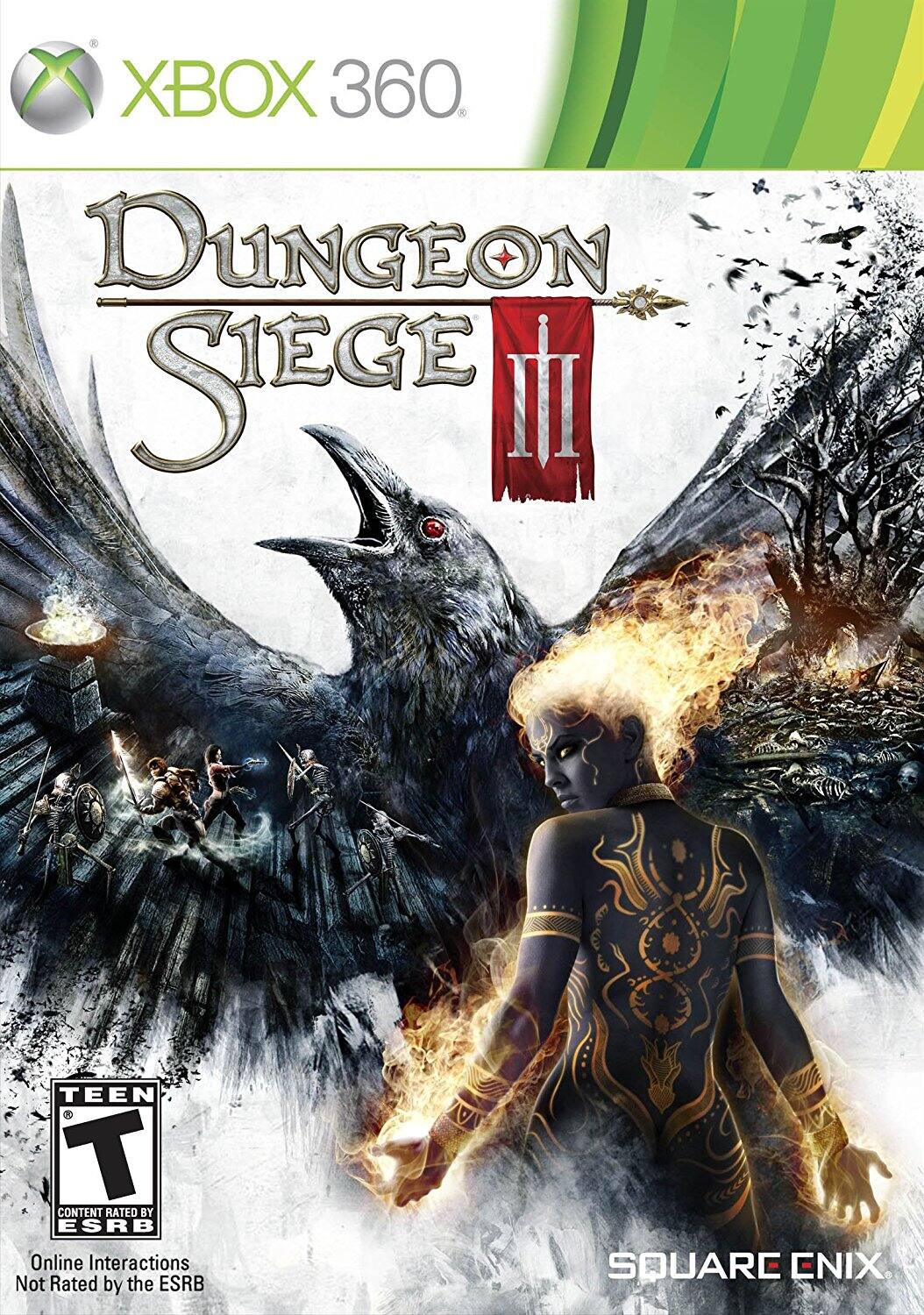 XBOX 360  
Dungeon Siege  
TEEN T  
Content Rated by ESRB  
Online Interactions Not Rated by the ESRB  
SQUARE ENIX
