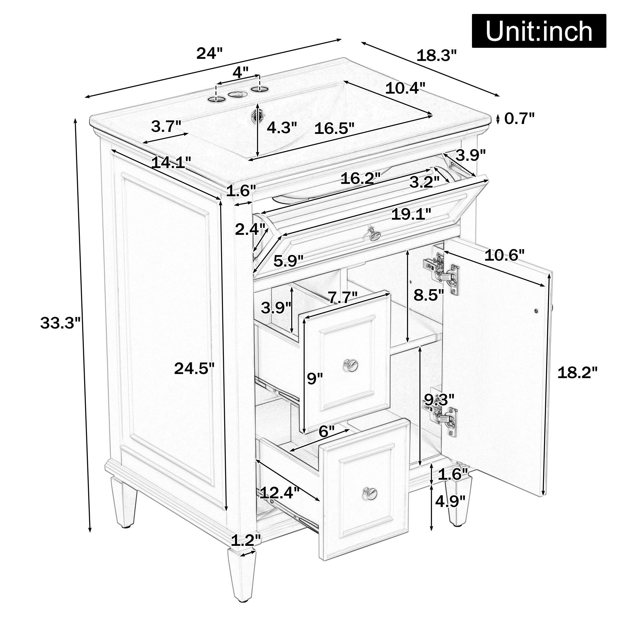 - 24"
- 4"
- 18.3"
- 10.4"
- 16.5"
- 0.7"
- 14.1"
- 1.6"
- 2.4"
- 5.9"
- 3.9"
- 16.2"
- 3.2"
- 19.1"
- 10.6"
- 33.3"
- 3.9"
- 7.7"
- 8.5"
- 24.5"
- 9"
- 9.3"
- 18.2"
- 6"
- 12.4"
- 1.6"
- 4.9"
- 1.2"