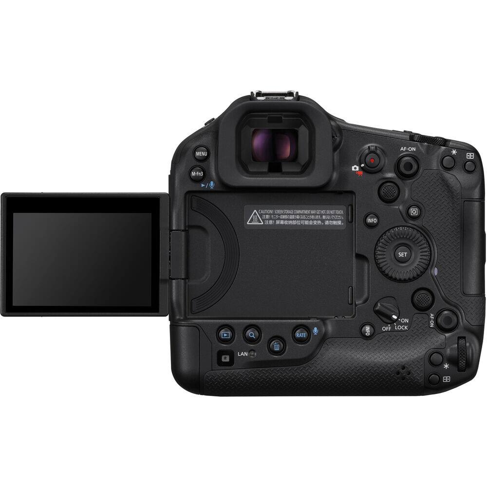 MENU AF-ON * M-fn3 CAUTION SCREEN STORAGE COMPARTMENT MAY NOT BE TIGHTLY SEALED. NOTHING TO T A -2 o    INFO a SET RATE CINI ON OFF LOCK AF-ON LAN DO