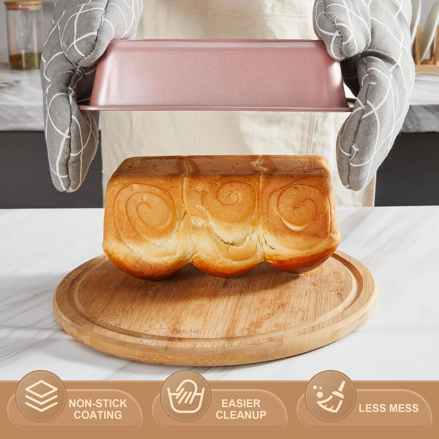 HONGBAKE 10 Pieces Bakeware Sets Including Rack, Cookie Sheet