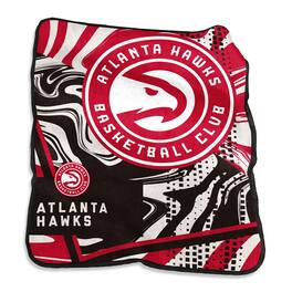 Logo Brands - Atlanta Hawks 50" x 60" Swirl Raschel Throw Blanket - Multicolor