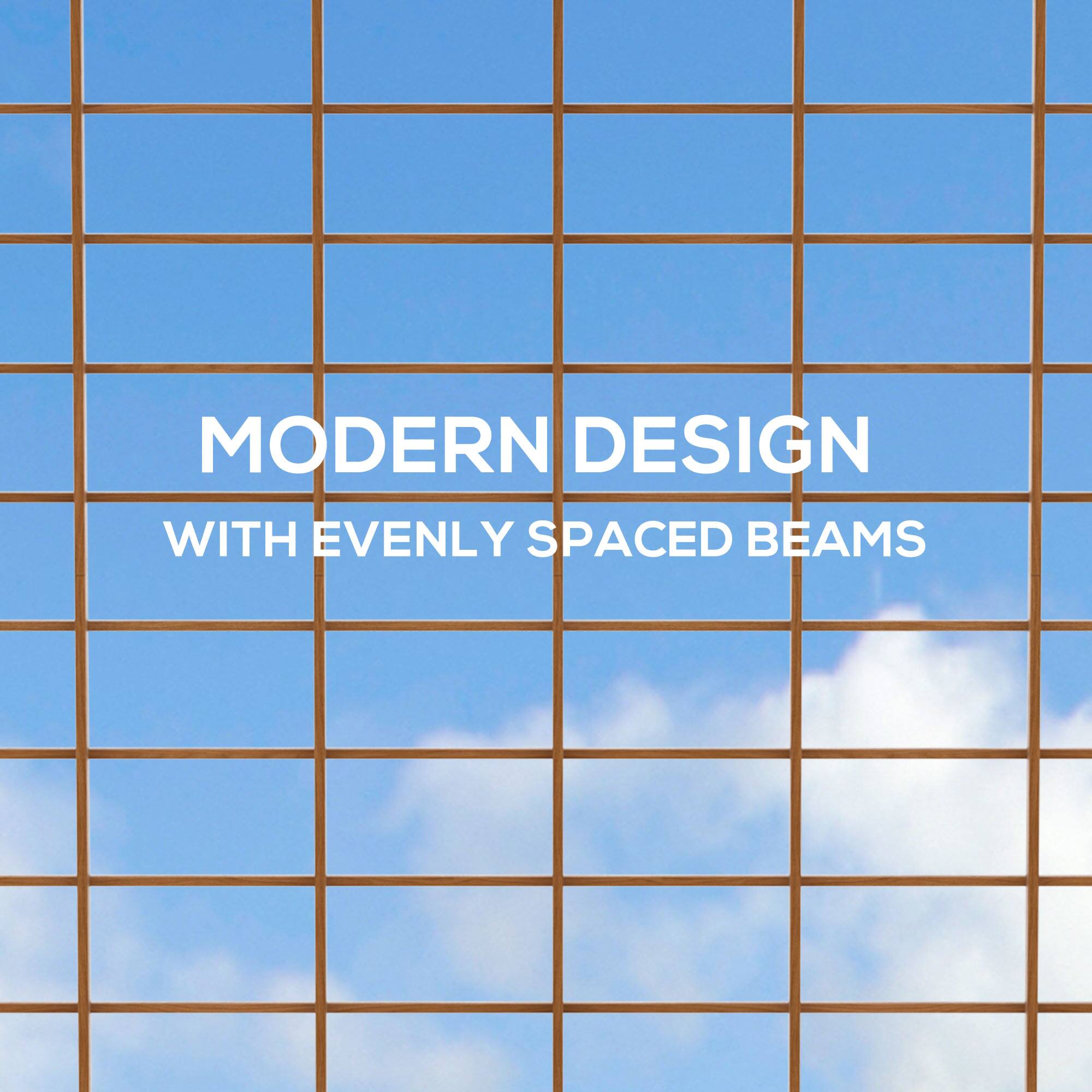 MODERN DESIGN
WITH EVENLY SPACED BEAMS