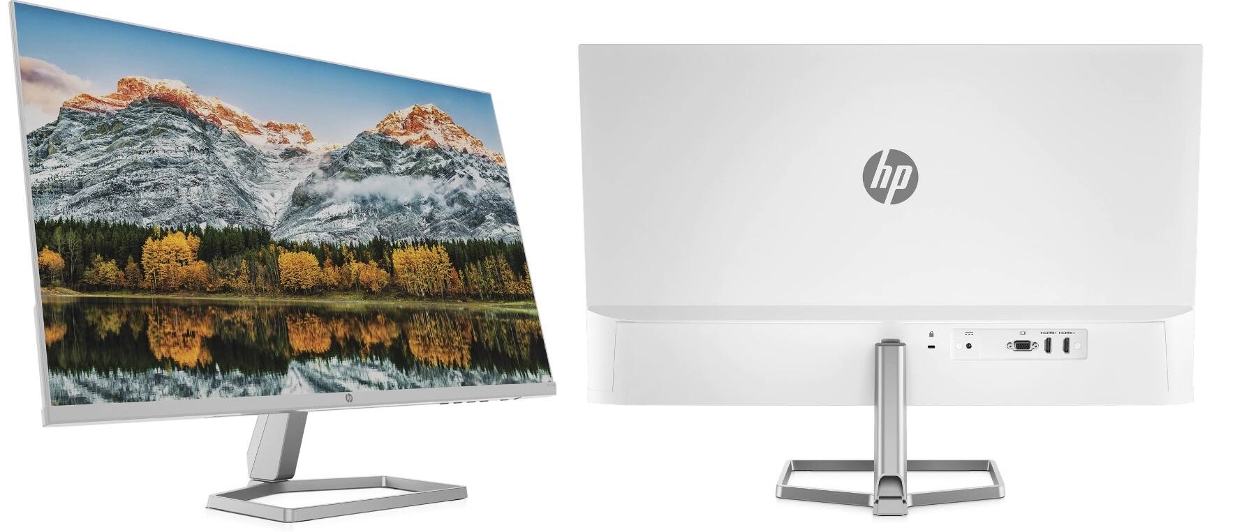 Back. HP - M27fw 27in 75Hz FHD (1920 x 1080) IPS Monitor.