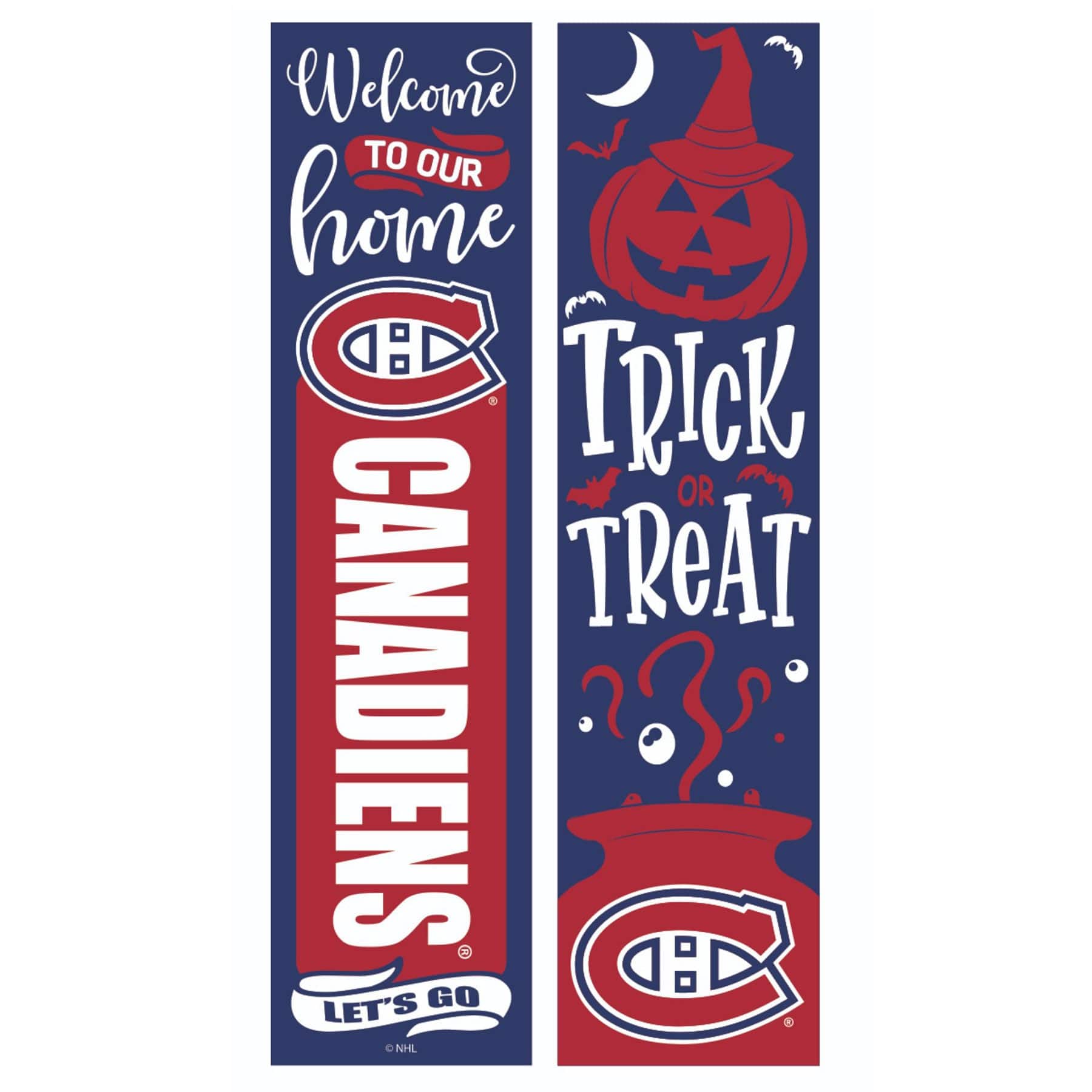 Evergreen Enterprises - Montreal Canadiens 47" Double Sided Halloween Leaner Fan Sign - Multicolor