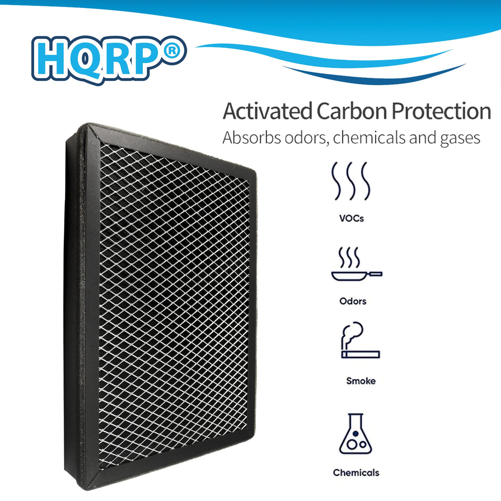 HQRP Activated Carbon Protection Absorbs odors, chemicals and gases VOCs Odors Smoke Chemicals
