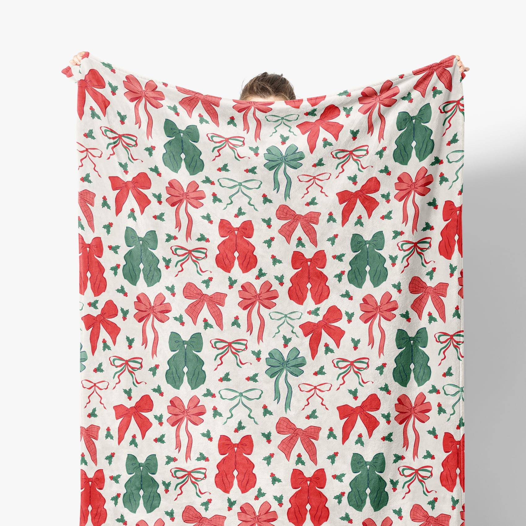 Front. Refined Abode Design - Snowflake Throw Blanket Christmas Decor Cozy Xmas Winter Holiday Blankets For Couch Bed Home Bedroom Living - Color 06.