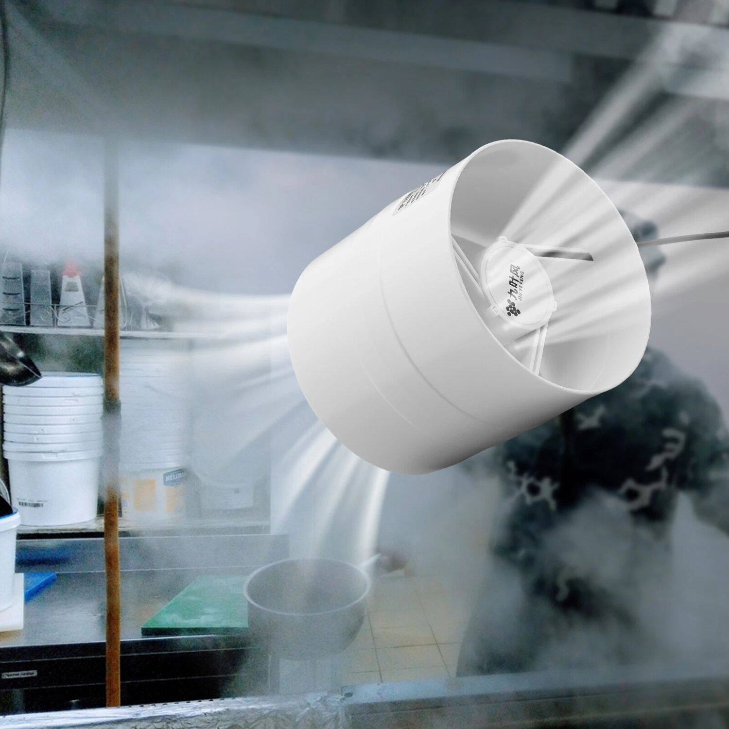 Angle. Home Collection - 12V Inline Duct Booster Fan – Ventilation Exhaust Air Blower for Cooling & Airflow Boost.