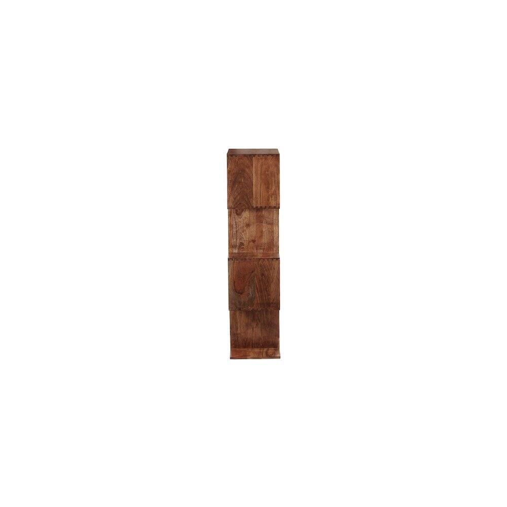 Left. Porter Designs - Portola Solid Acacia Wood Bookcase - Brown.