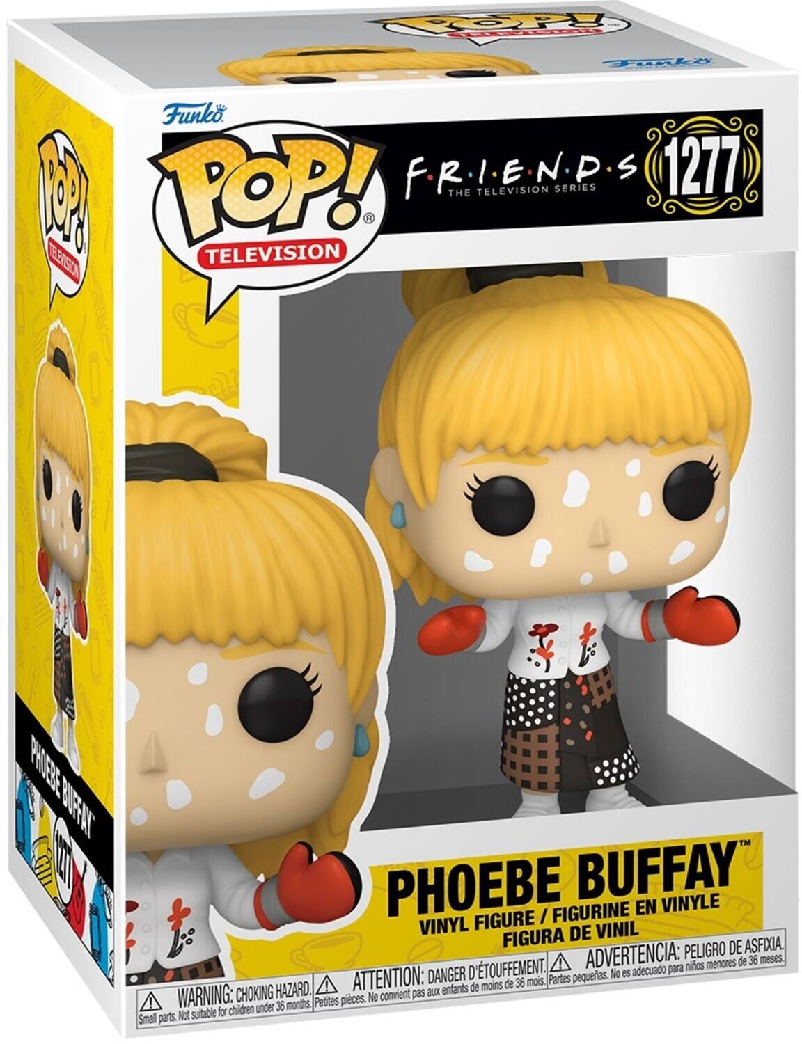 COPP OTN Tonle Wo Funko P POP! F.R.I.E.N.P.S THE TELEVISION SERIES S 1277 TELERESN TELEVISION PHOEE BUFAT GID PHOEBE BUFFAY FIGURINE EN VINYLE FIGURE / VINYL DE VINIL FIGURA DE ASFIXIA ADVERTENCIA: PELIGRO DE ETOUFFEMENT. ATTENTION: DANGER D'ETOUFFEMENT. Partes pequerias. No es adecuado para menores de 36 mois. WARNING: CHOKING HAZARD. CHOKING HAZARD. Petites pieces. Ne convient pas aux enfants. Petites pieces. No suitable for children under 36 months.