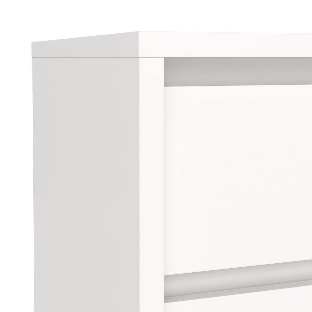 Alt View 5. Tvilum - Next 17-Inch Tall 2-Drawer Nightstand End Table - White.