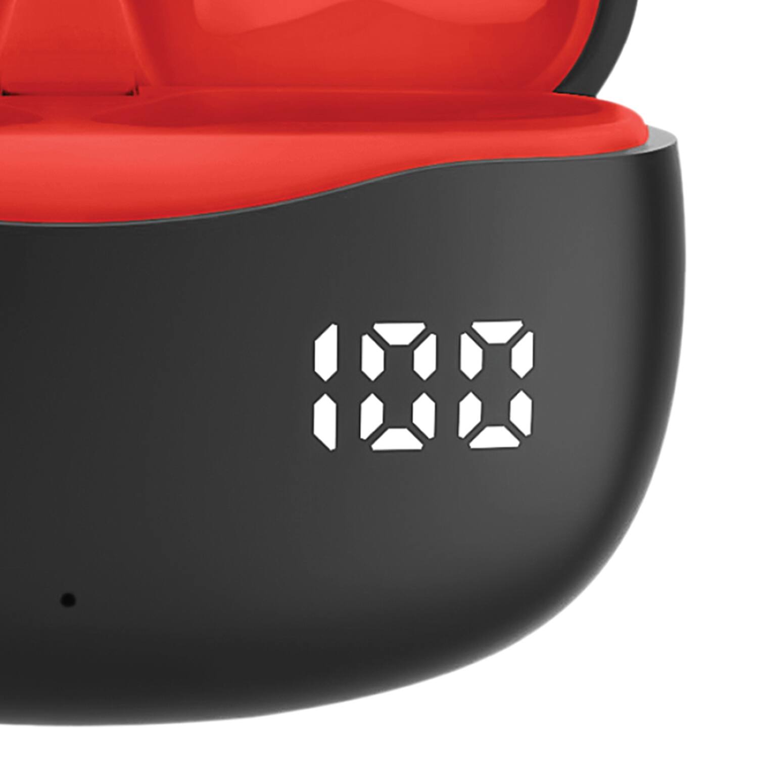 Back. Fisher Studio Pro - Studio Pro By Fisher Active Pro Bluetooth Earphones With Microphone, Active Noise Canceling, True Wireless - Red.