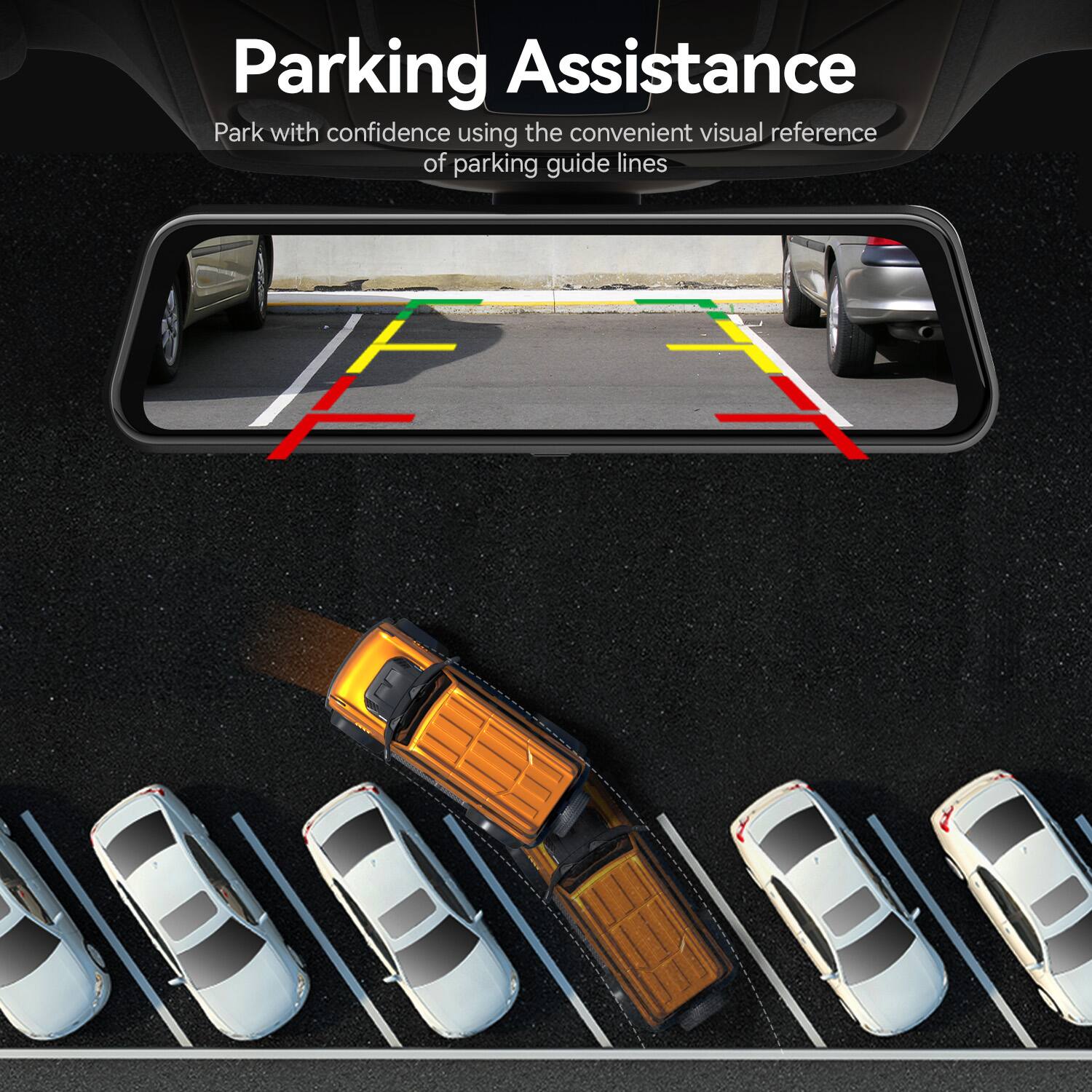 Parking Assistance

Park with confidence using the convenient visual reference of parking guide lines