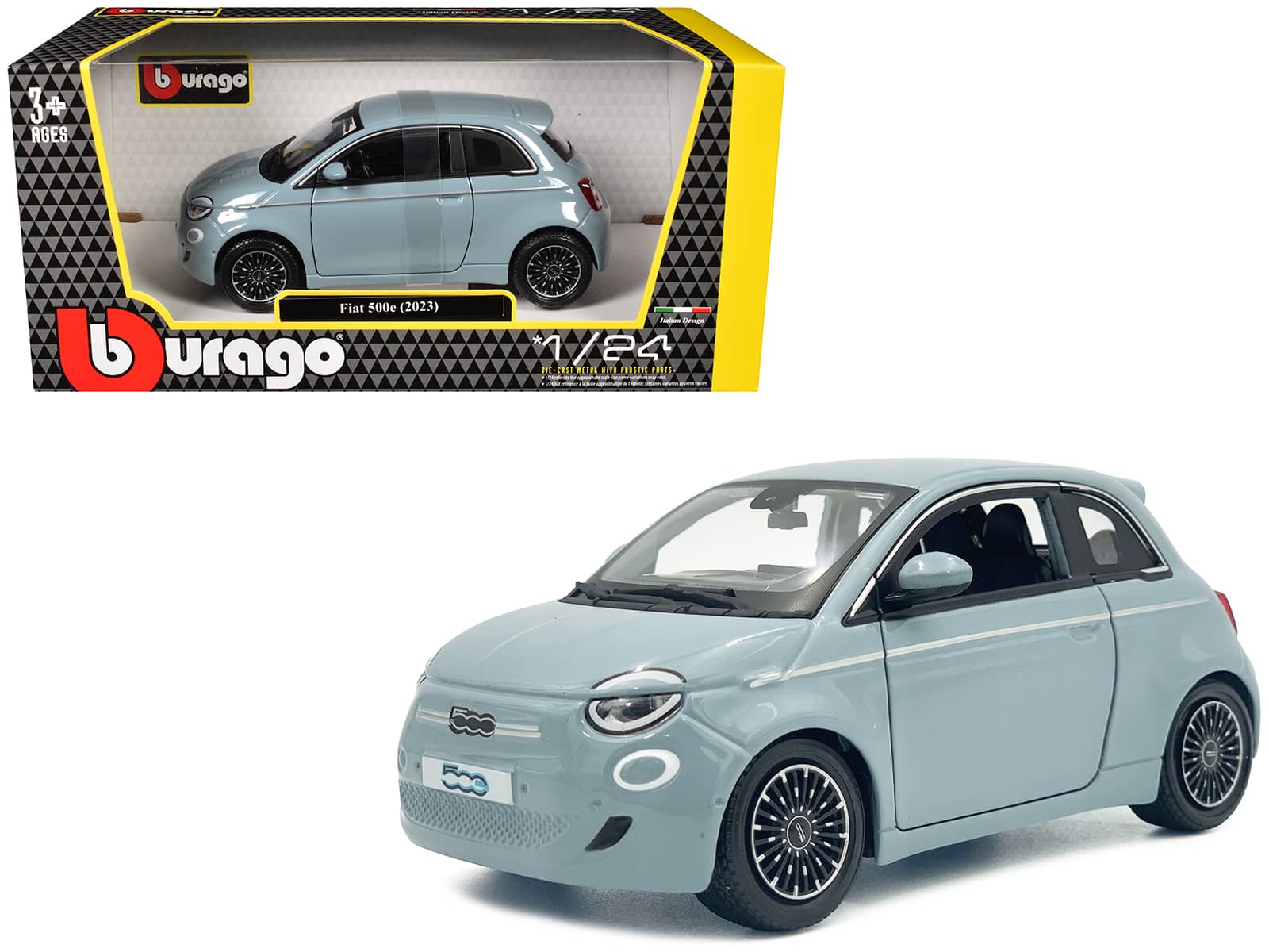 2023 Fiat 500e Light Blue 1/24 Diecast Model Car by Bburago price history on PriceWatchPro