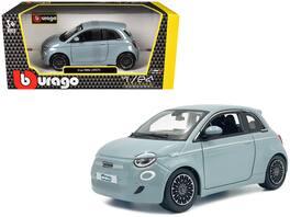 2023 Fiat 500e Light Blue 1/24 Diecast Model Car by Bburago - Multicolor