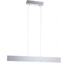 Jonathan Y - Draper 32" Dimmable Adjustable Integrated LED Metal Linear Pendant - Brushed Aluminum
