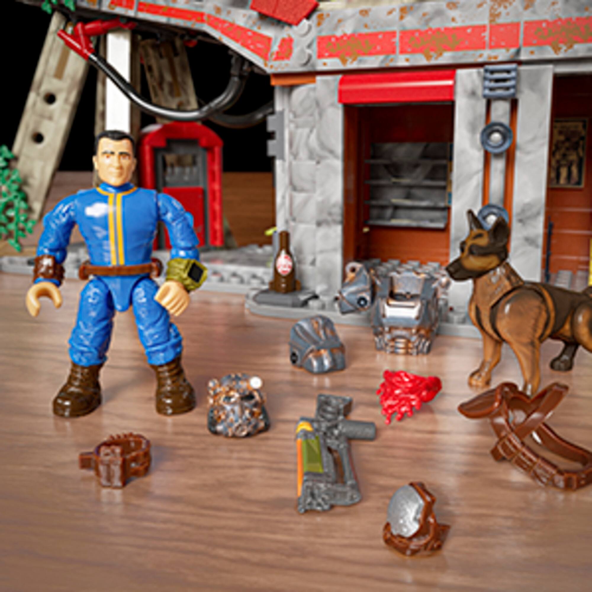 Alt View 4. MEGA - Fallout Red Rocket Truck Stop Collectible Building Set.