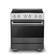 Front. Viking - 30 in. Wide 4 Elements 3-Series Induction Self-Clean Range - Damascus Gray.