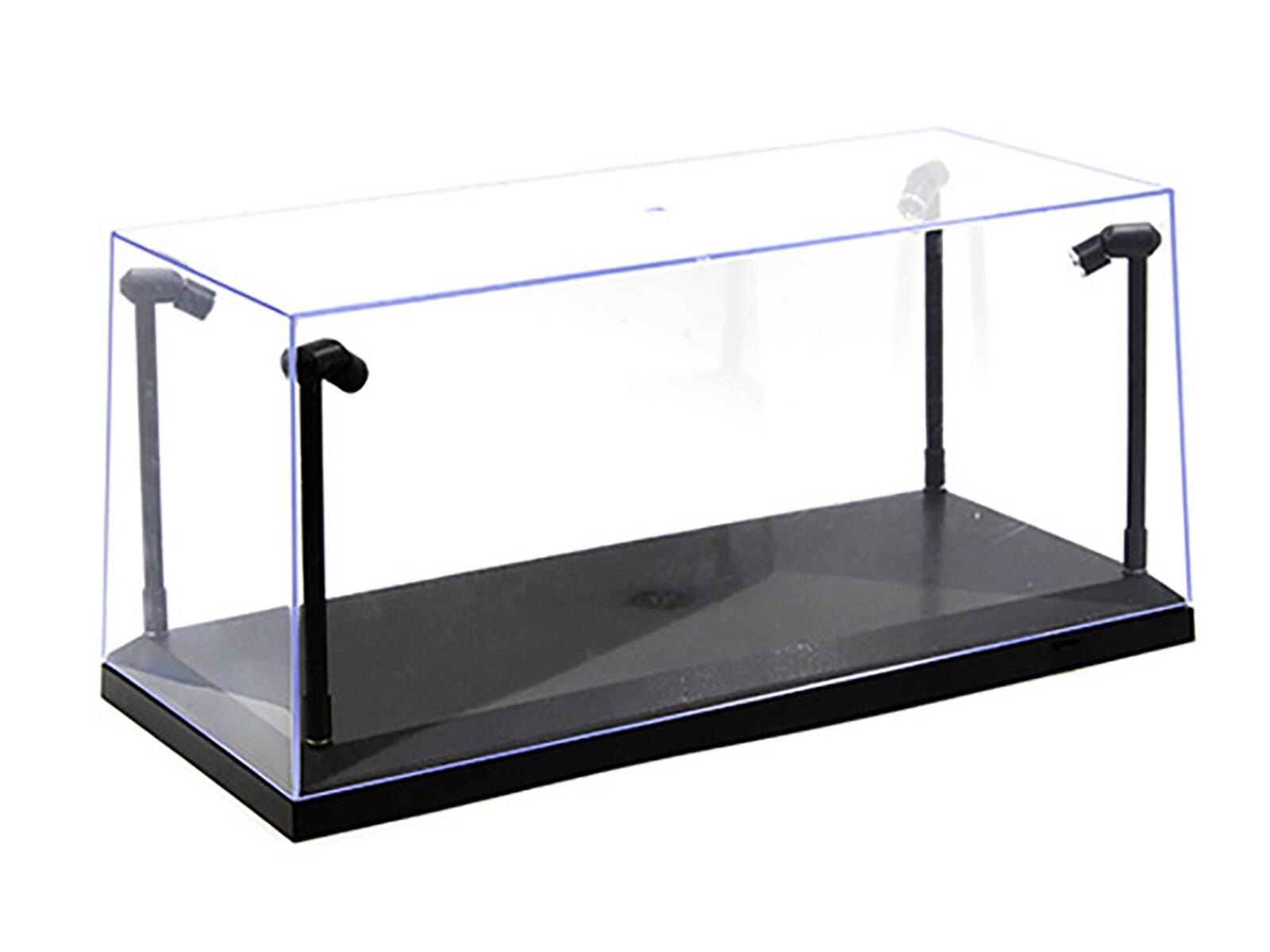 Left. Illumibox - Collectible Display Show Case with LED Lights and Black Base for 1/24 1/18  Models by Illumibox - Black, Clear.