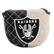 Front. Team Golf - Las Vegas Raiders Quilted Mallet Putter Cover - Multicolor.