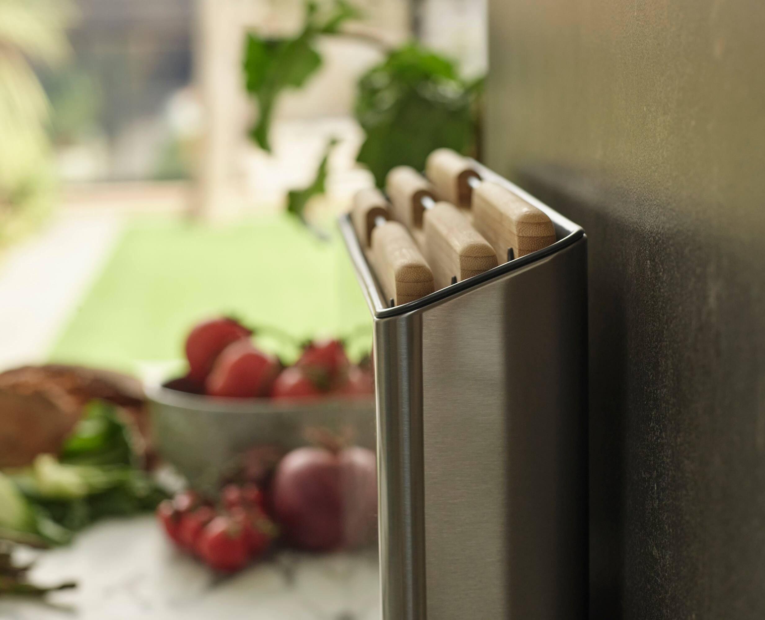 Alt View 2. Joseph Joseph - Folio Steel 3-piece Bamboo Cutting Board Set with Steel Case - Stainless Steel.