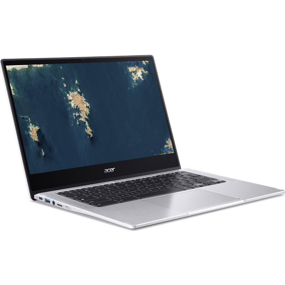 Angle. Acer - Chromebook Spin 314 CP314-1HN-P138 14" Touchscreen Laptop Intel Celeron N6000 1.10GHz 8GB RAM 64GB SSD - Silver.