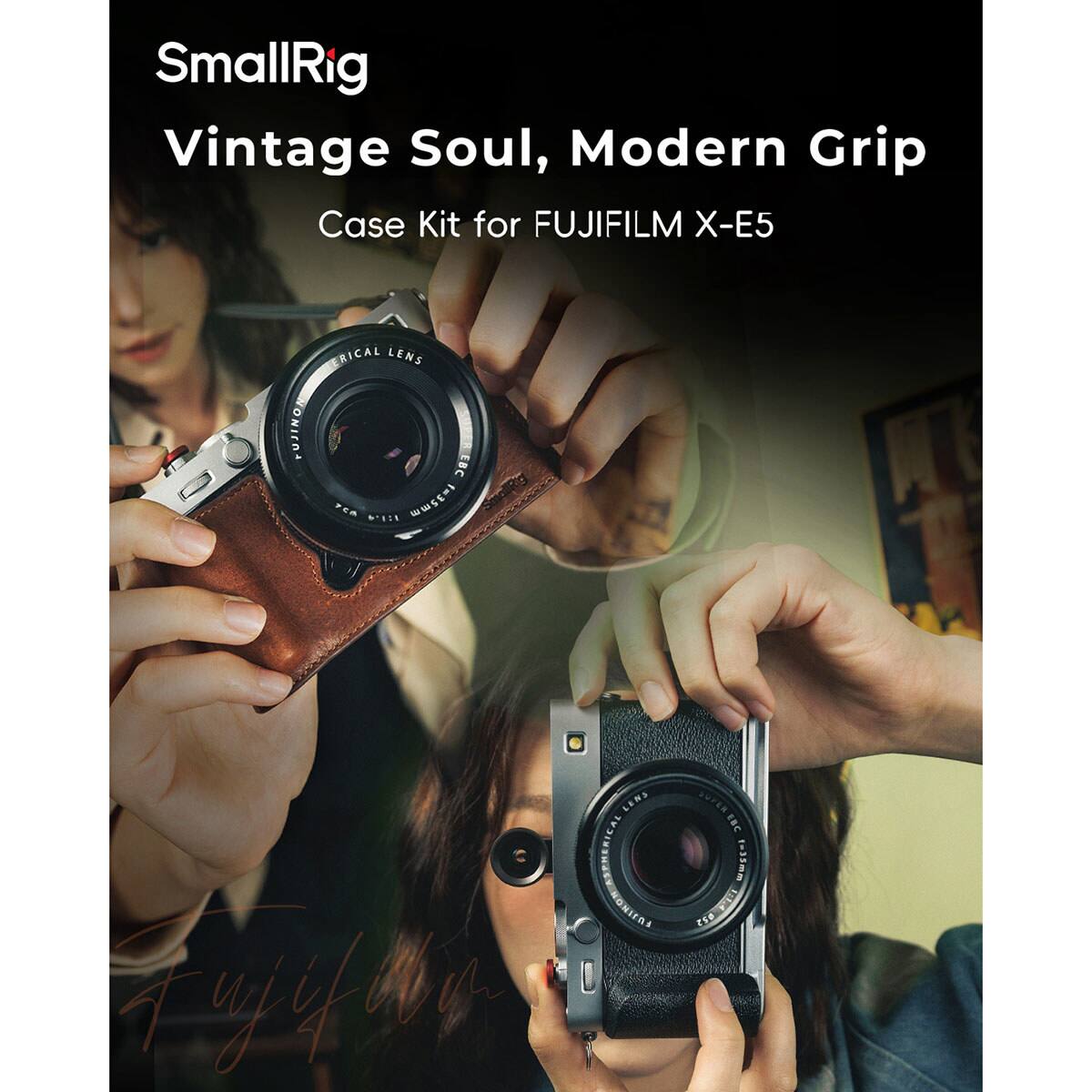 SmallRig Vintage Soul, Modern Grip Case Kit for FUJIFILM X-E5
