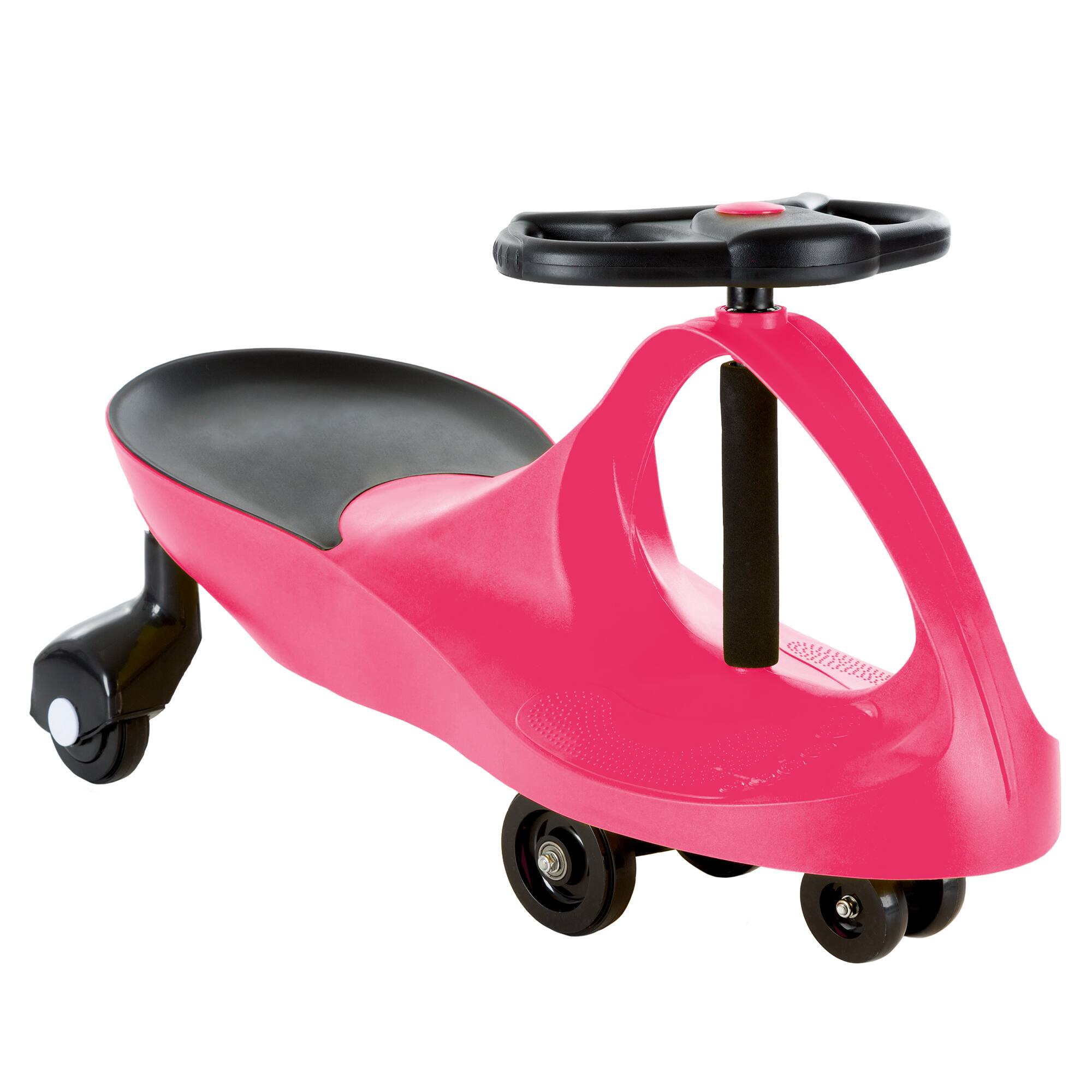 Front. Lil Rider - Wiggle Car for Ages 3 and Up - Twist, Wiggle, and Go (Pink).