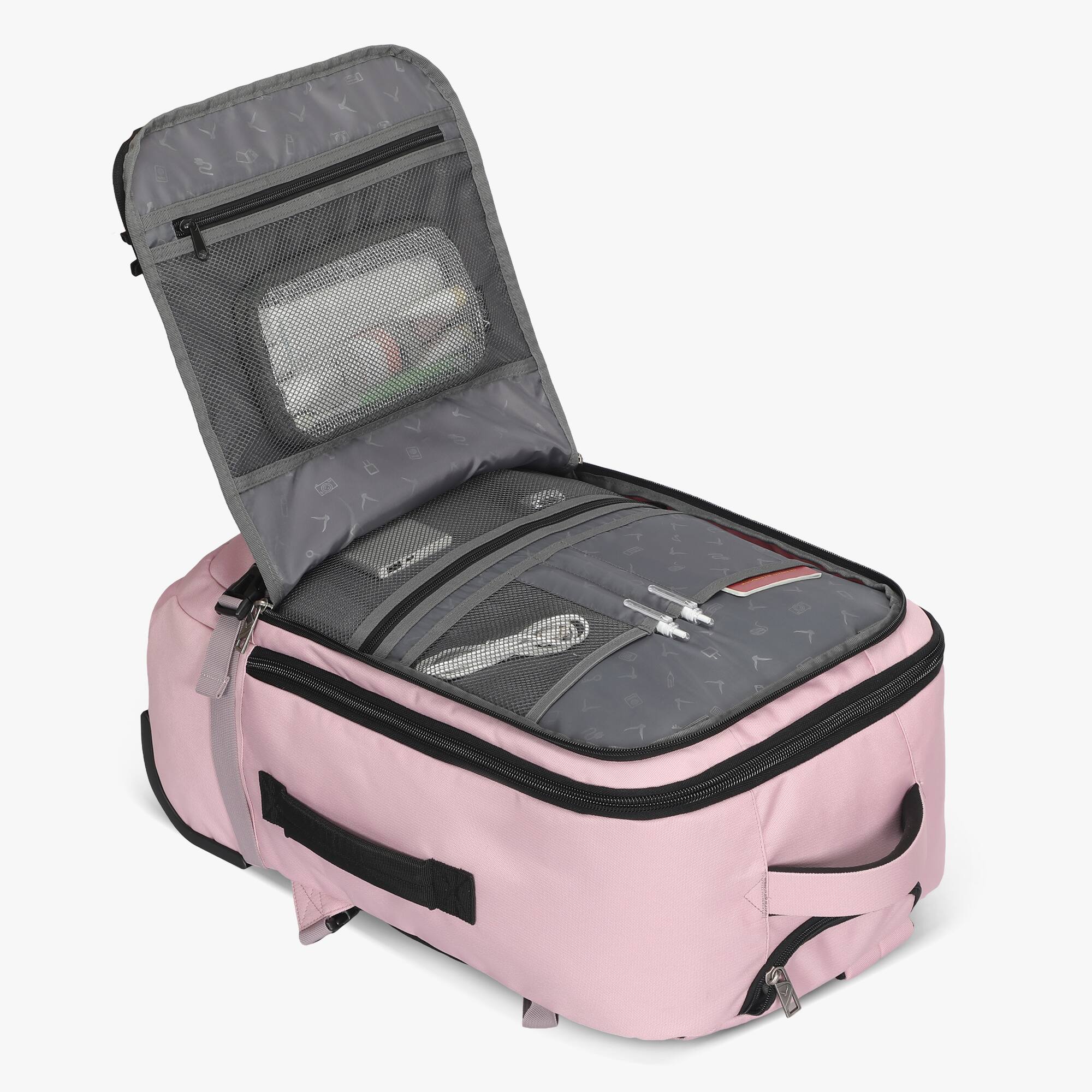 Hynes Eagle Rolling Travel Backpack (42L) Pink - Best Buy