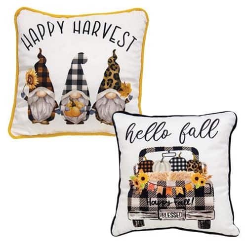 BreeBe - *Happy Harvest Fall Pillow 2 Asstd - Multicolor