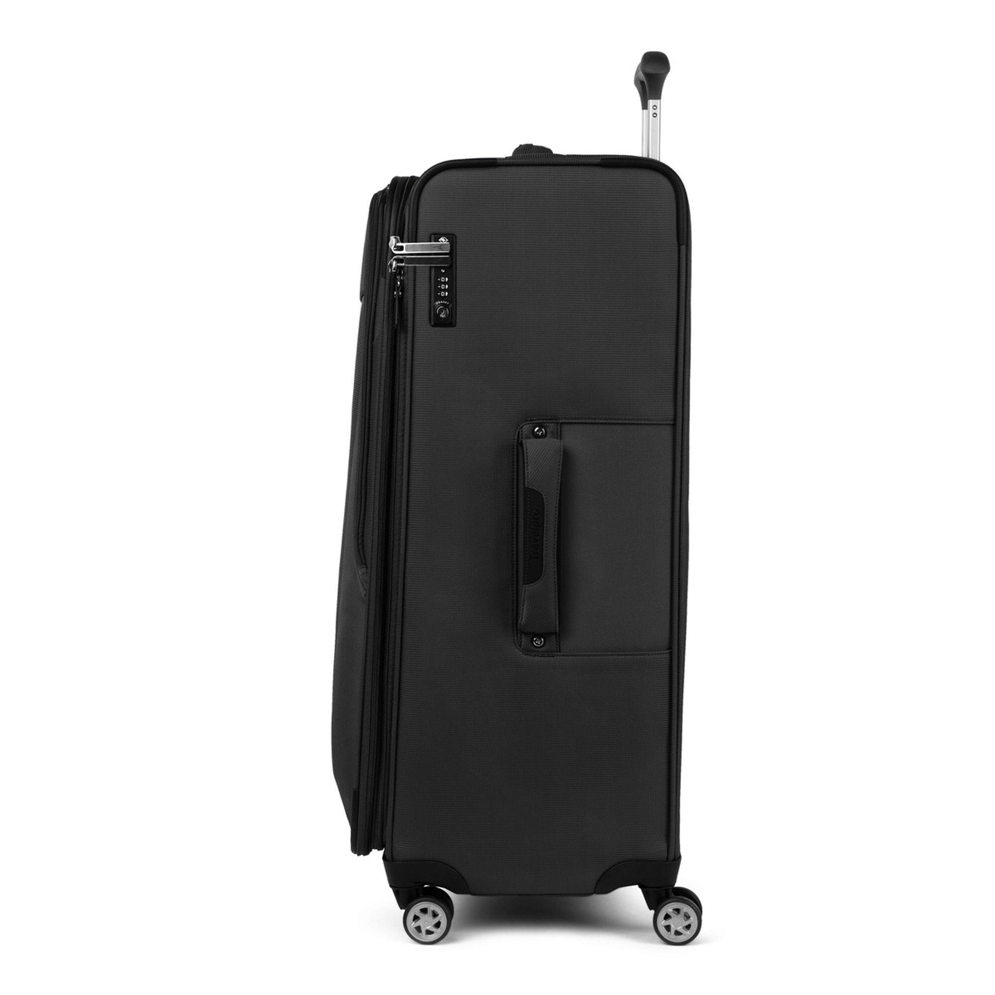 Alt View 2. Travelpro - Walkabout 6 Softside Expandable 29" Large Checked Spinner Luggage - Jet Black.