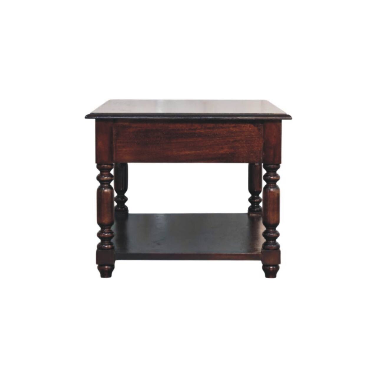 Alt View 4. Artisan Furniture - Turned Legs Cherry Console Table - Brown.