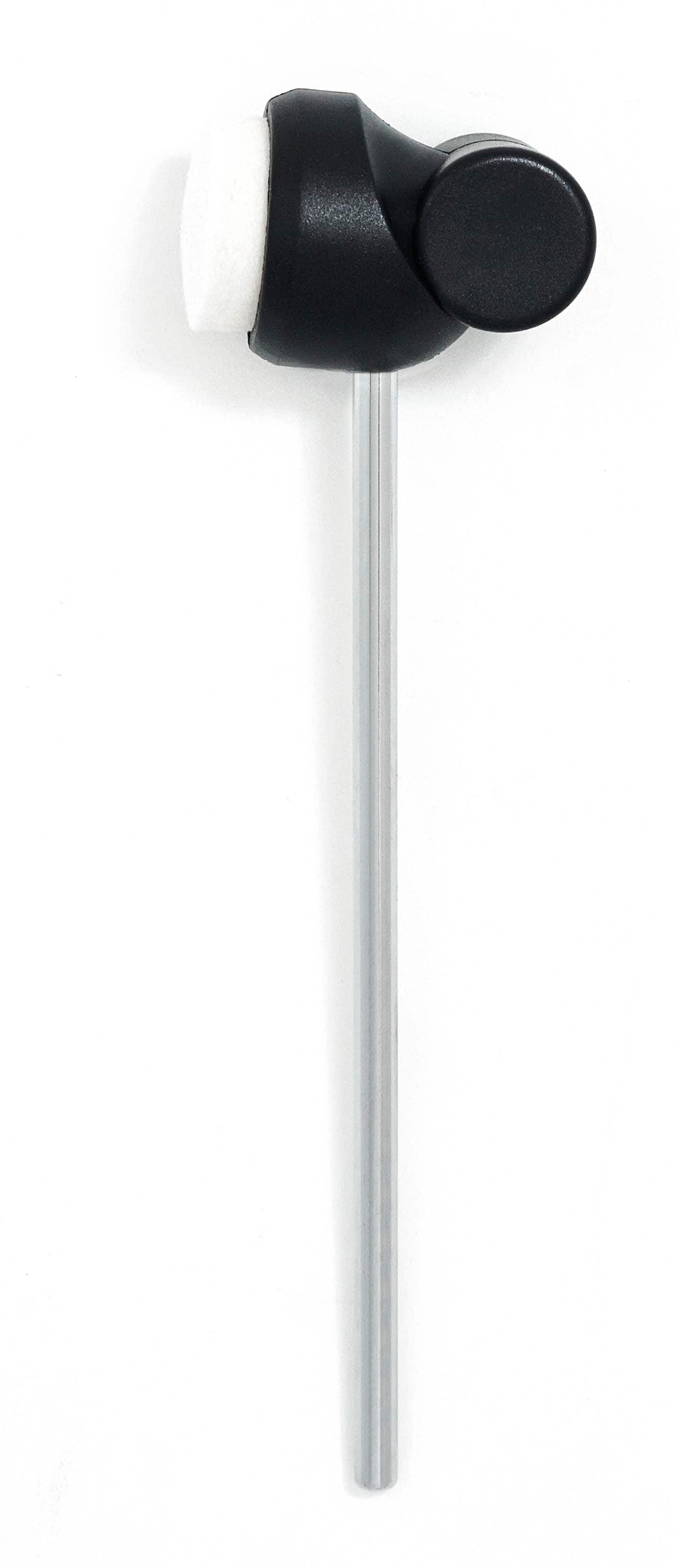 Gibraltar Hardware - 6.25" Lightweight Felt Bass Drum Beater, Mid-Low Impact for Fast Play and Subdued Attack