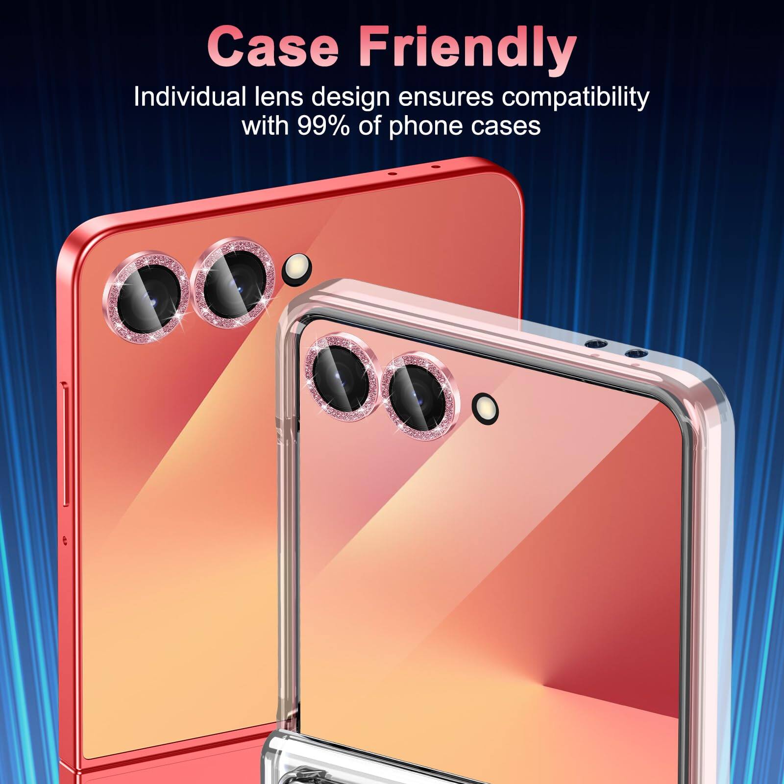 Case Friendly

Individual lens design ensures compatibility with 99% of phone cases