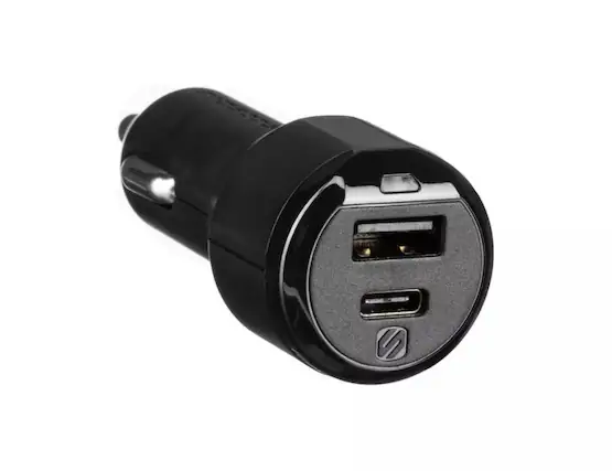 Front. Scosche - Scosche Powervolt Power Delivery 3.0 USB-C Fast Charger For Car Black - Black.