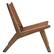 Alt View 2. Modway - Saoirse Leather Wood Accent Lounge Chair by Modway - Walnut Brown.