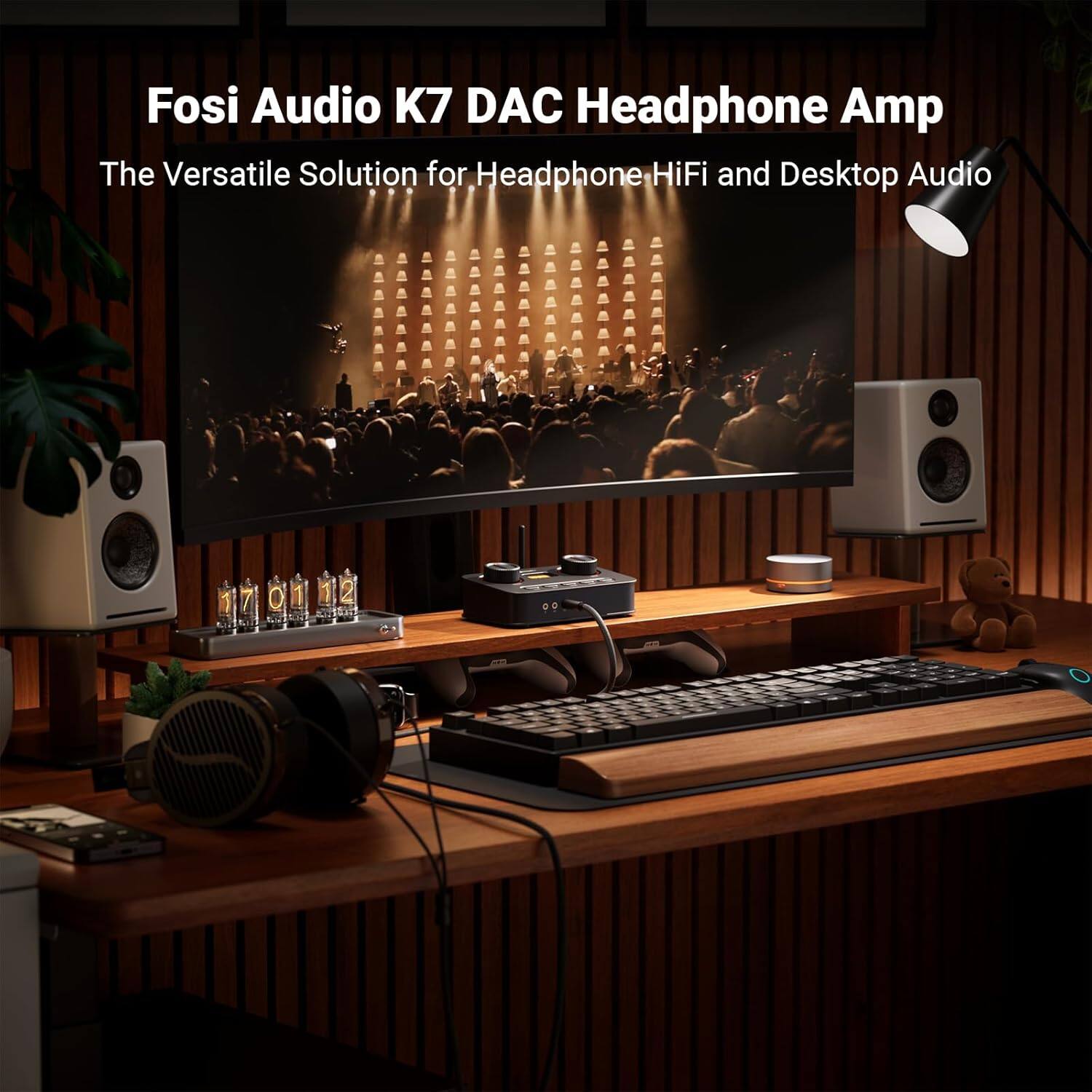 Fosi Audio K7 DAC Headphone Amp  
The Versatile Solution for Headphone HiFi and Desktop Audio
