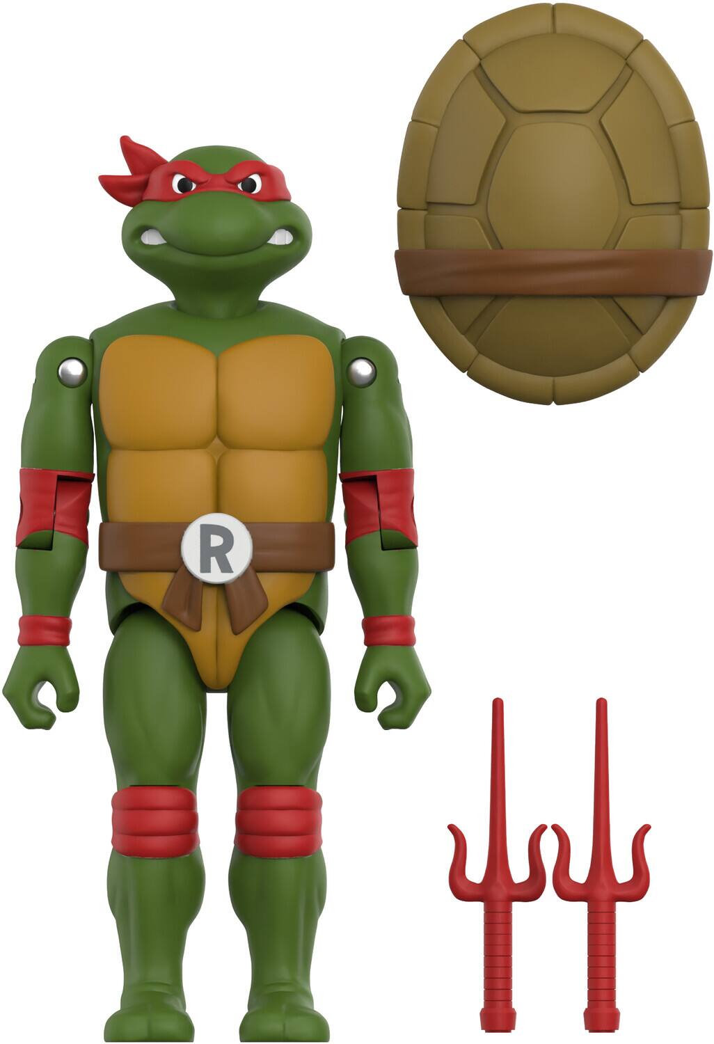 Alt View 2. Super7 - Super7 - Teenage Mutant Ninja Turtles - ReAction+ Wv1 - Raphael (TMNT)   - COLLECTIBLES - Multicolor.