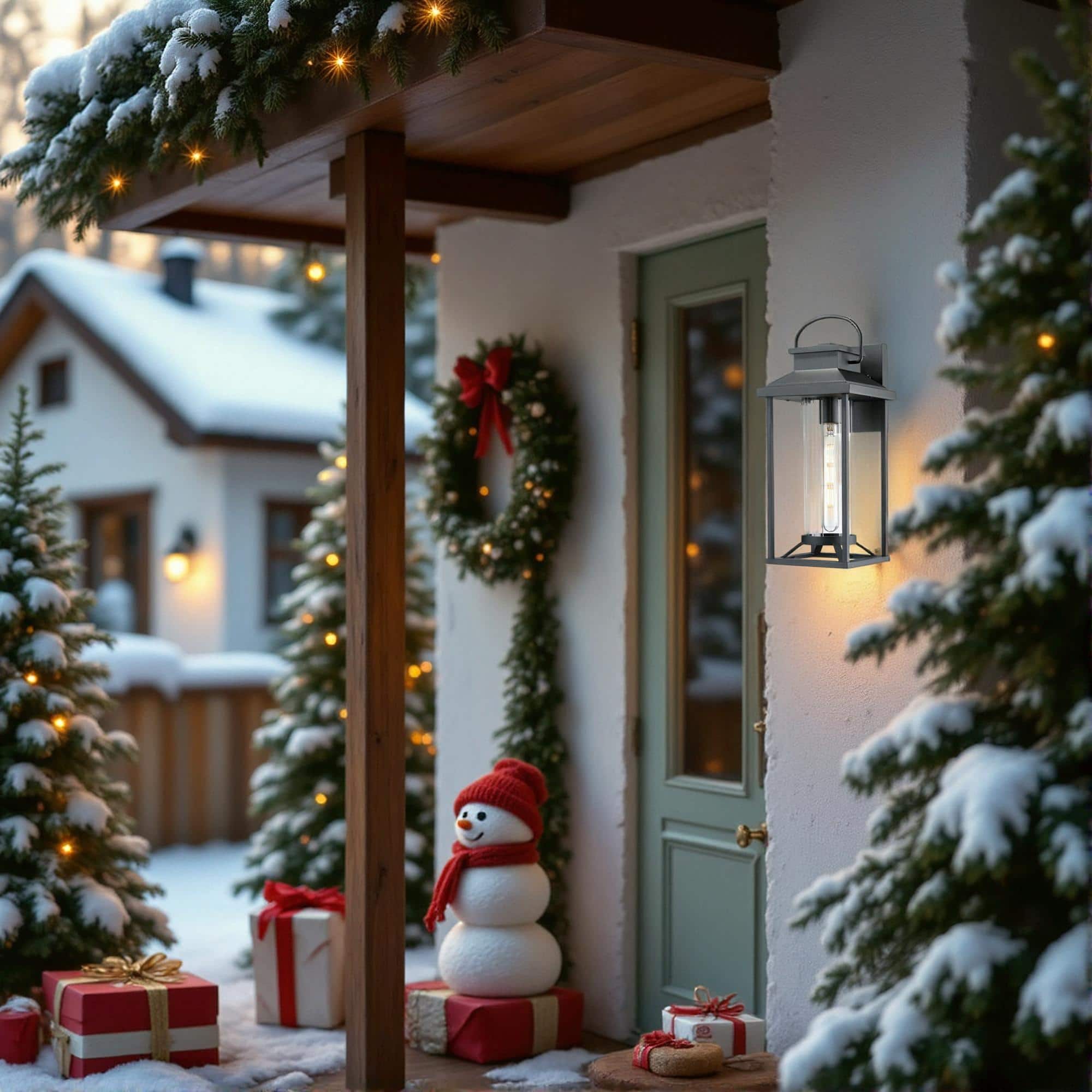 Akoasm - Anti-Rust Waterproof Outdoor Porch Lights Modern Outdoor Wall Sconce Lantern for House, Front Porch, Coach (1 Pack)