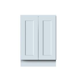 Boyel Living - 24in.W DOVE GREY FULL HEIGHT DOOR BASE CABINET Fully assembled Cabinet With Two HDF Doors - Gray