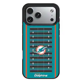 Keyscaper - NFL - Miami Dolphins Bump Case with 8.2ft Drop Protection - 15 Plus - Multicolor