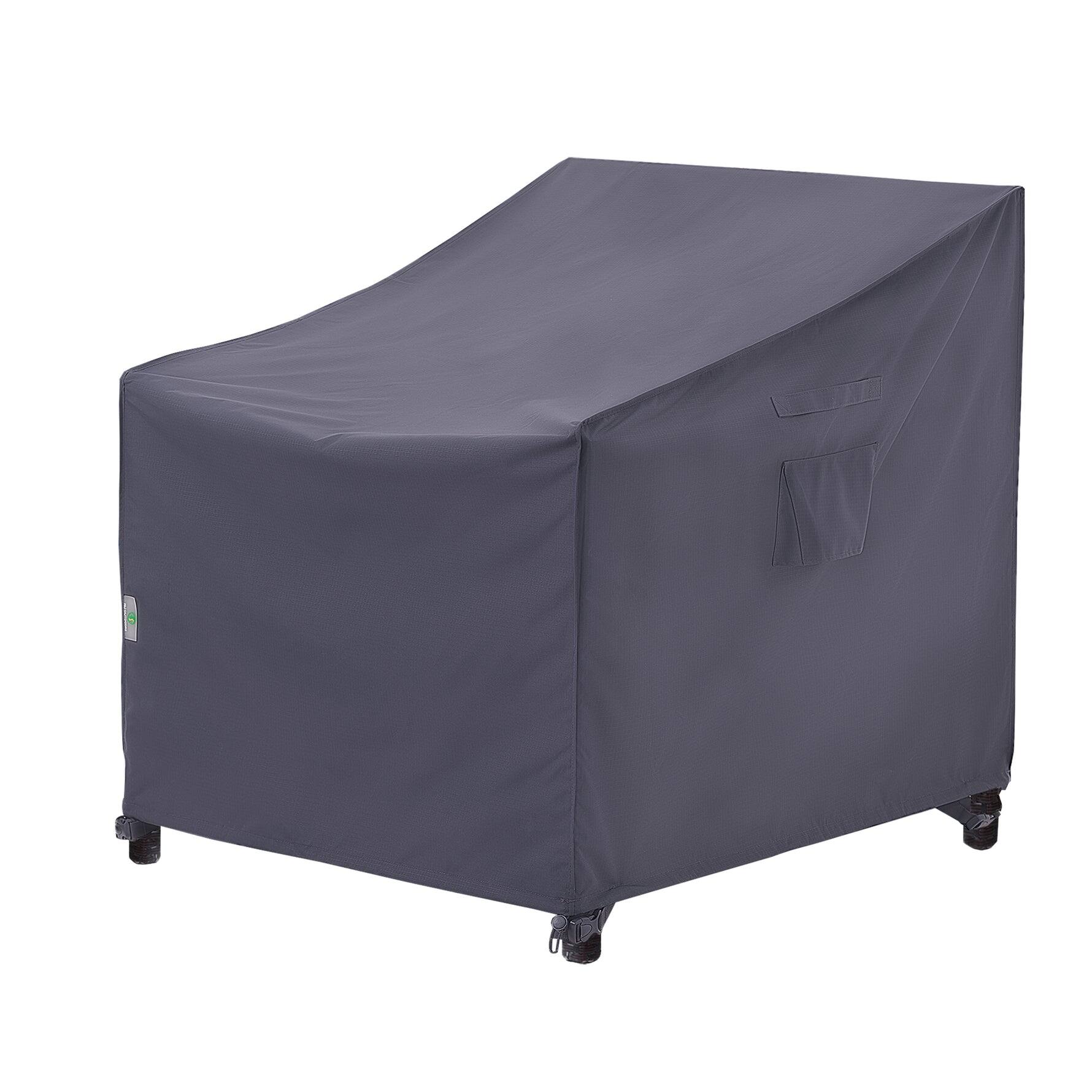 Front. F&J Outdoors - F&J Outdoors Premium Waterproof Outdoor Patio Chair Cover - GREY.