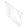 VEVOR - Baby Gate for Stairs, 31-48 in Adjustable Width, 30 in High Dog Gate, No Bottom Bar, One-Handed Operation - White