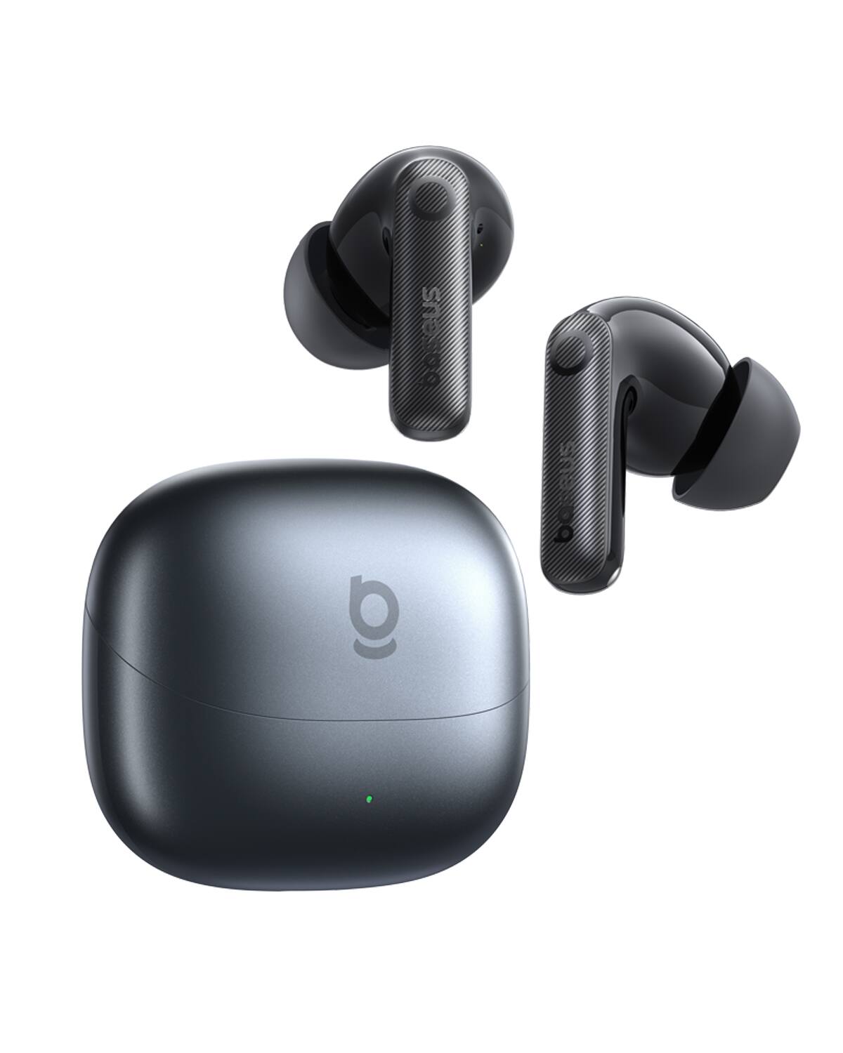 Alt View 6. Baseus - Baseus Bass BP1 Pro Noise Cancelling Wireless Earbuds, Real-Time 55H Playtime, IP55 Waterproof, Bluetooth 6.0,Black - Black.