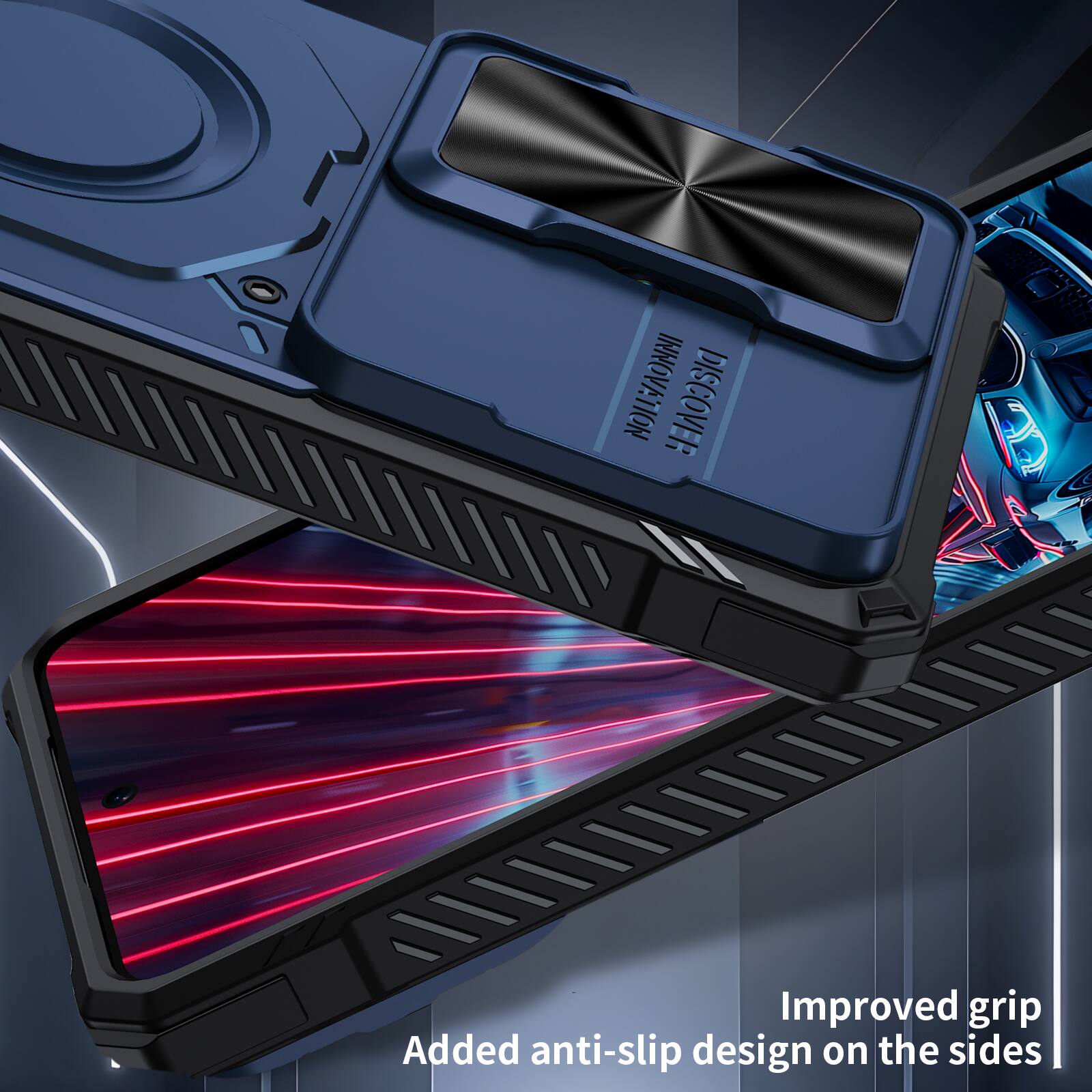 INNOVATION DISCOVER

Improved grip
Added anti-slip design on the sides
