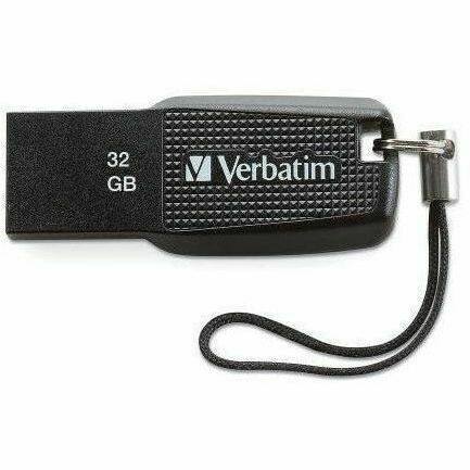 Alt View 4. Verbatim - Verbatim 32GB Ergo USB Flash Drive - Black - The Verbatim Ergo USB drive features an ergonomic design for in-hand - Black.