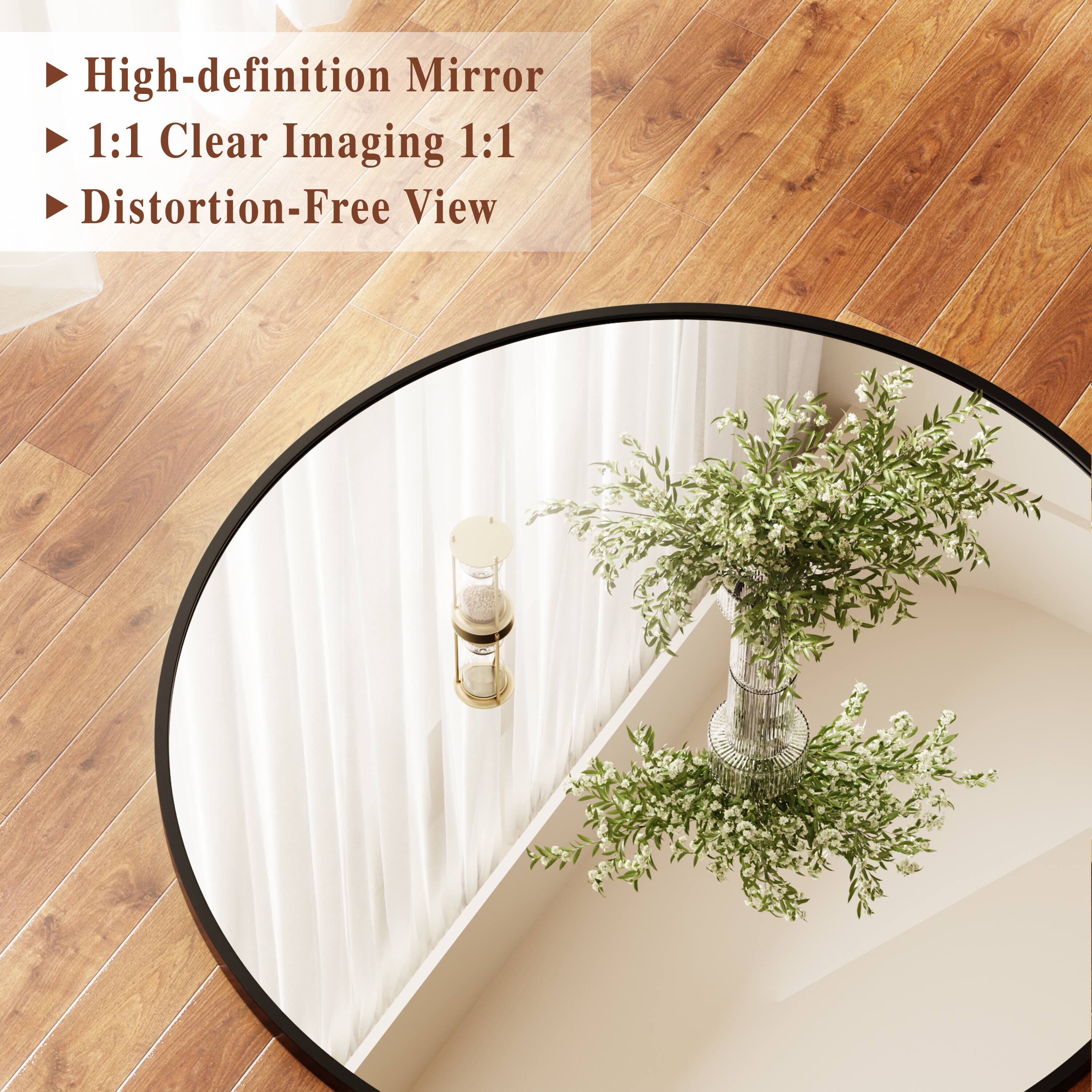 - High-definition Mirror
- 1:1 Clear Imaging
- Distortion-Free View